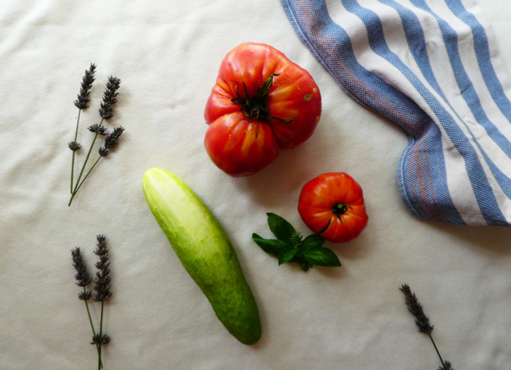 legumes été soleil tomates concombres