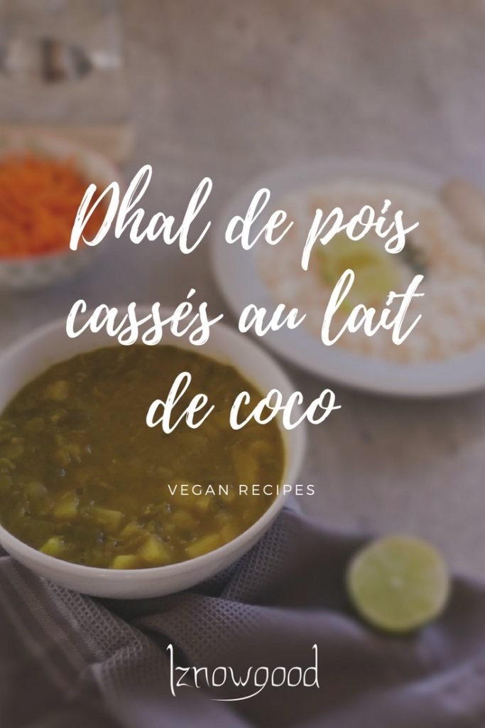 dhal pois casses lait de coco